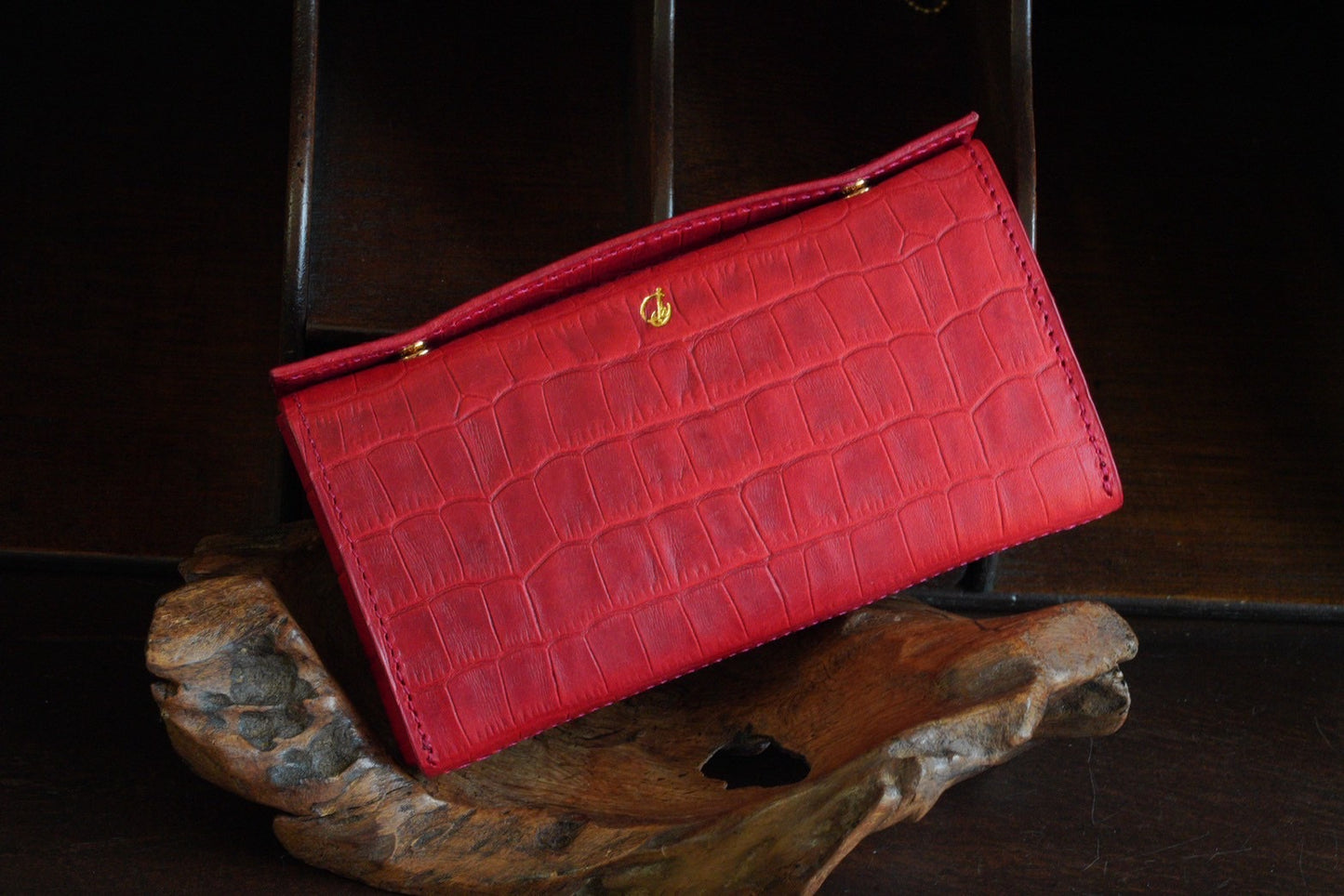 コンパクトウォレット　“legacy” - レガシー -【クロコダイル型押し】