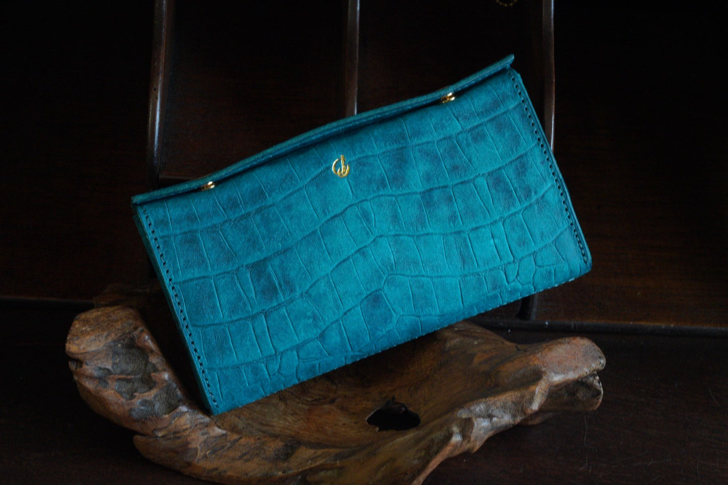 コンパクトウォレット　“legacy” - レガシー -【クロコダイル型押し】