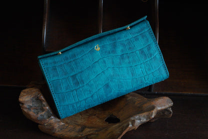 コンパクトウォレット　“legacy” - レガシー -【クロコダイル型押し】